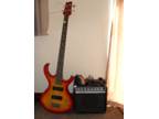 Wesley Bullhorn 4 String Bass with Sound Lab 10 W Practice Amp